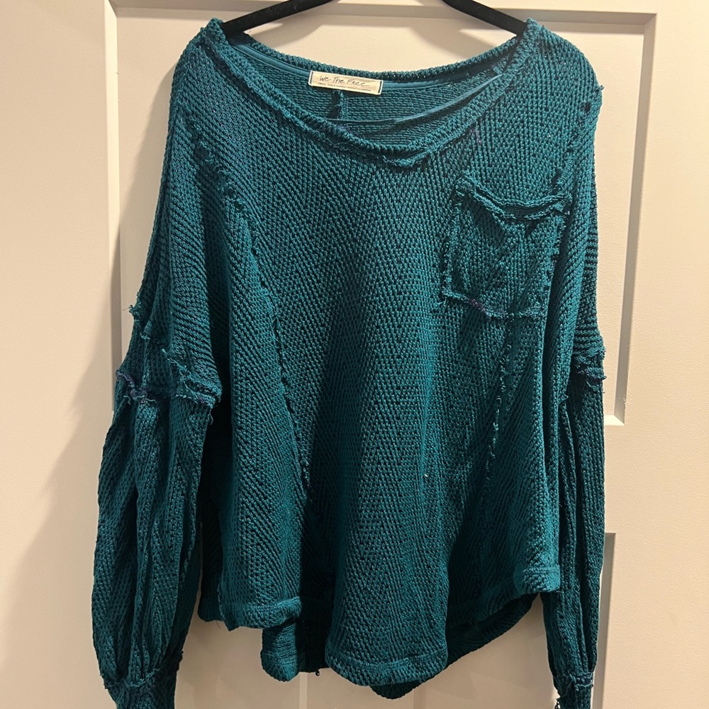 Teal long sleeve shirt